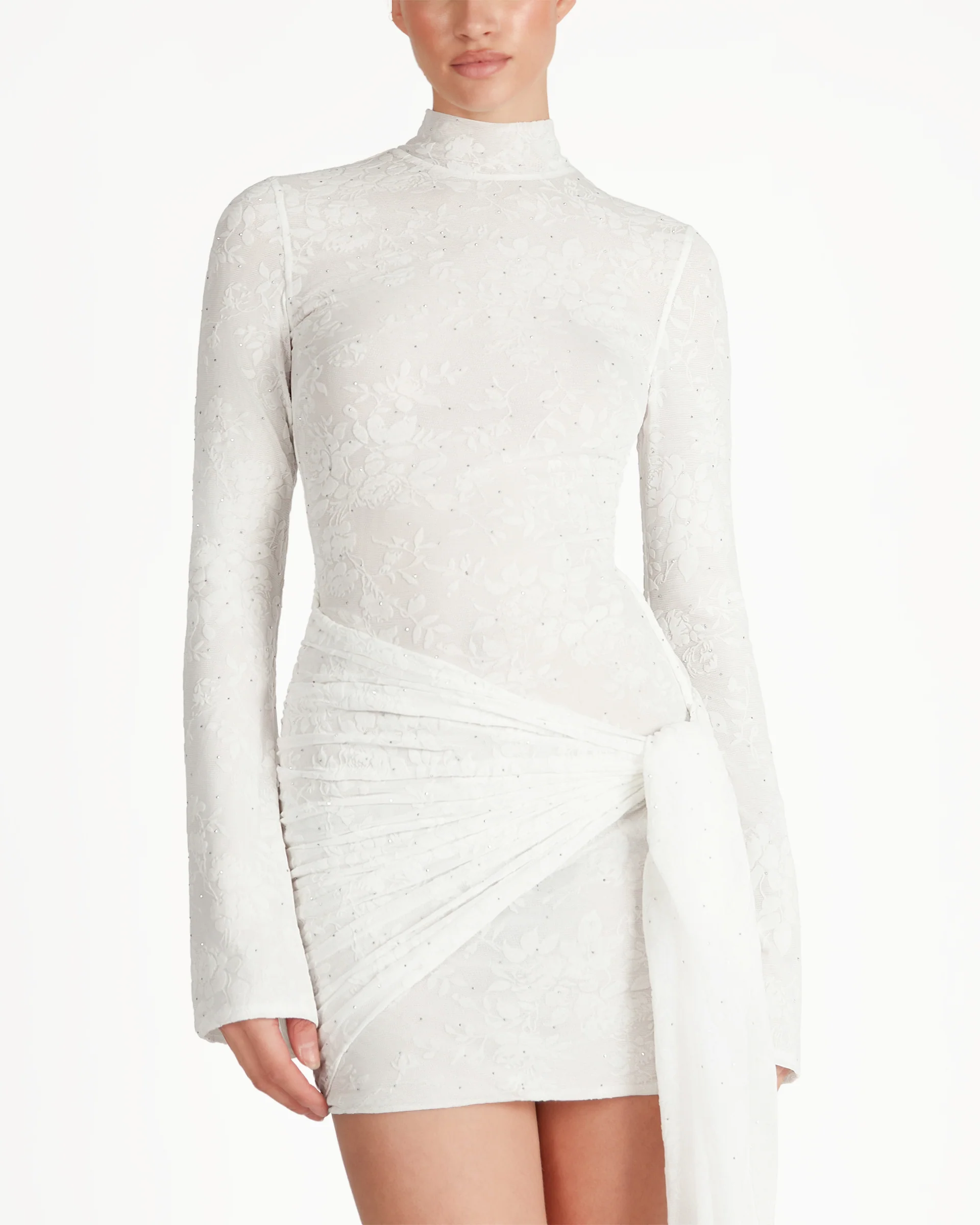 Kalesy Mini Dress - White - Image 5