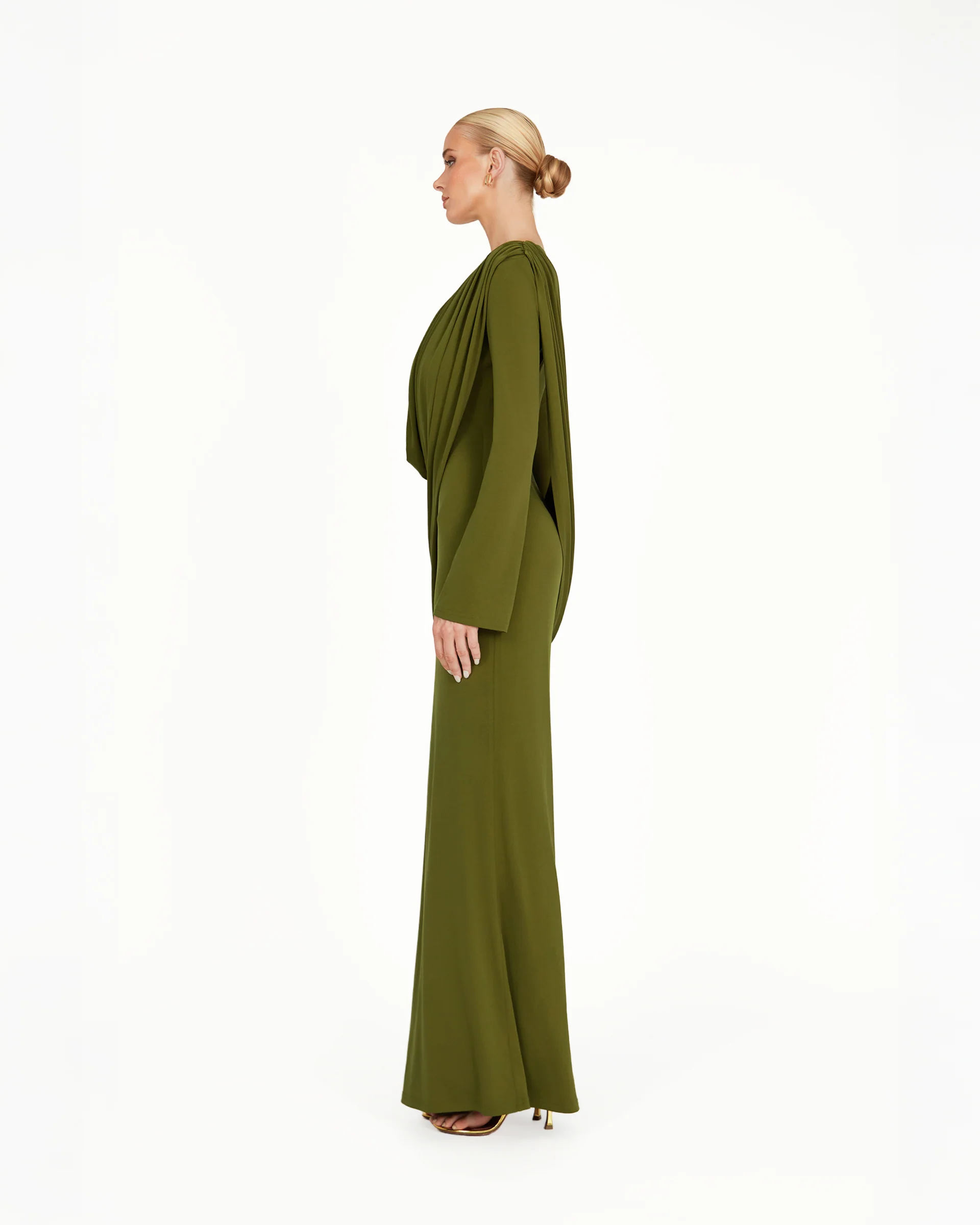 Kaori Dress - Khaki - Image 3