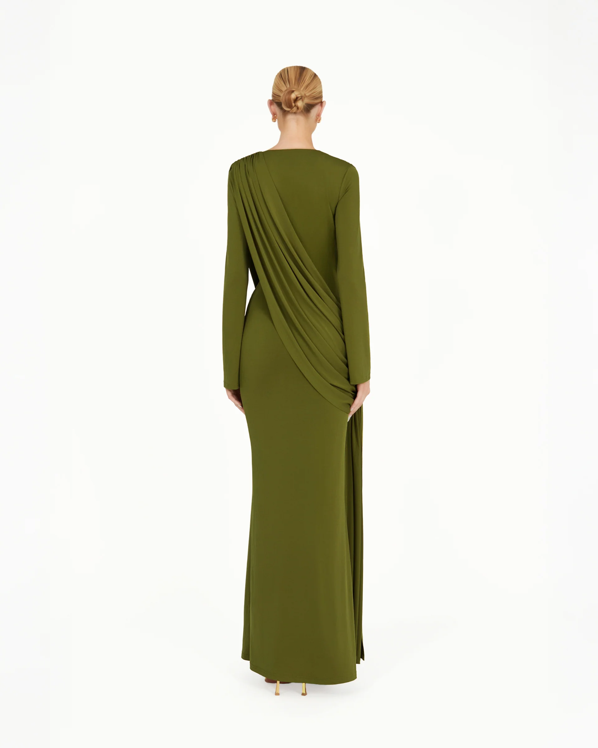 Kaori Dress - Khaki - Image 4
