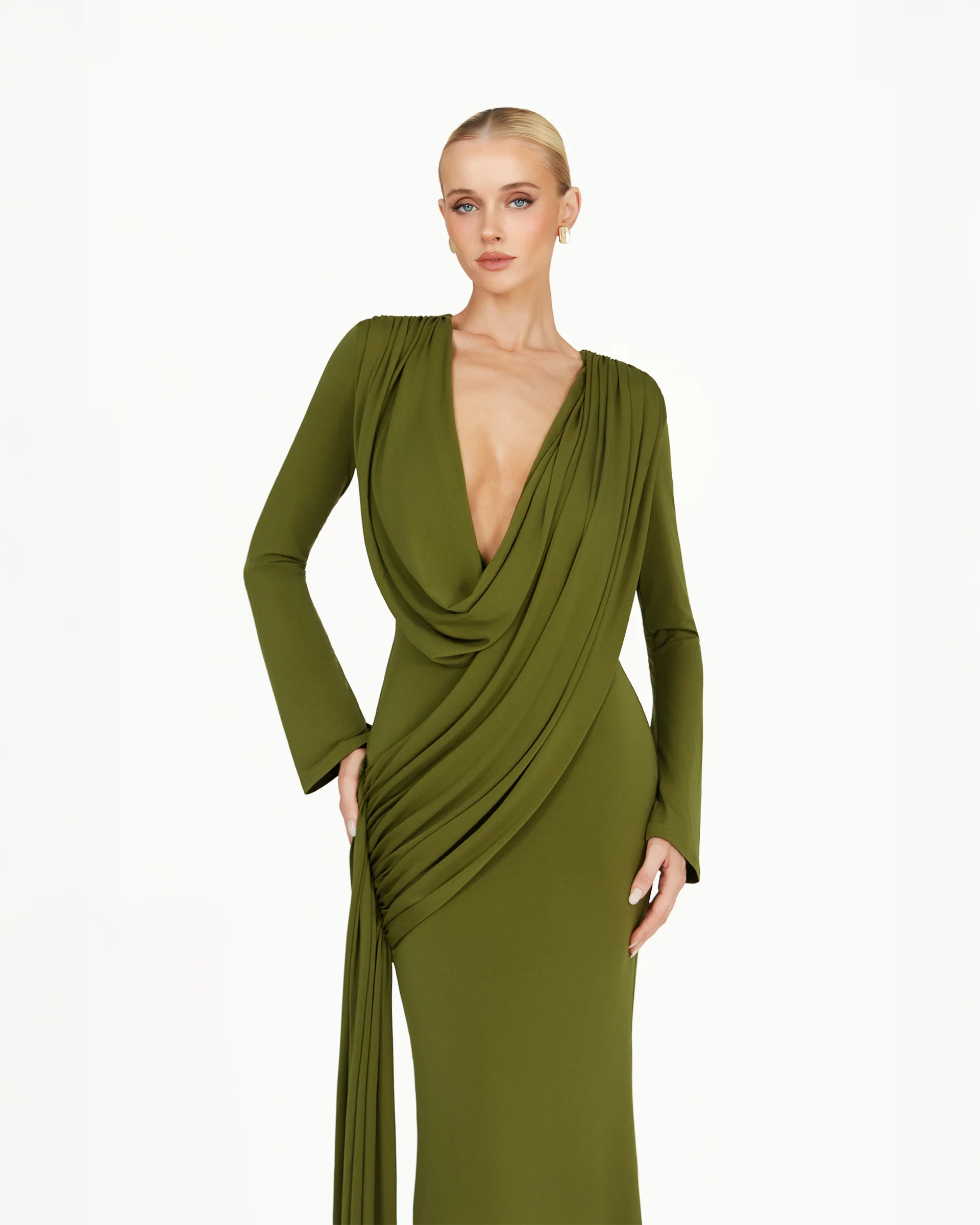 Kaori Dress - Khaki - Image 5