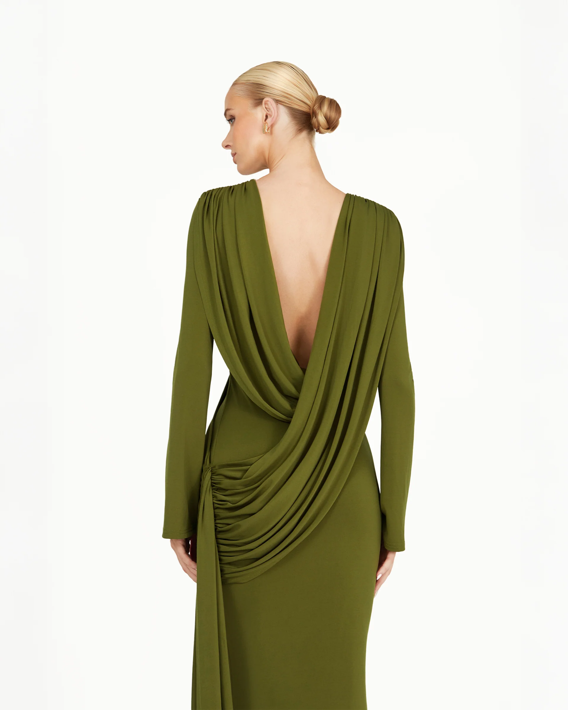 Kaori Dress - Khaki - Image 7