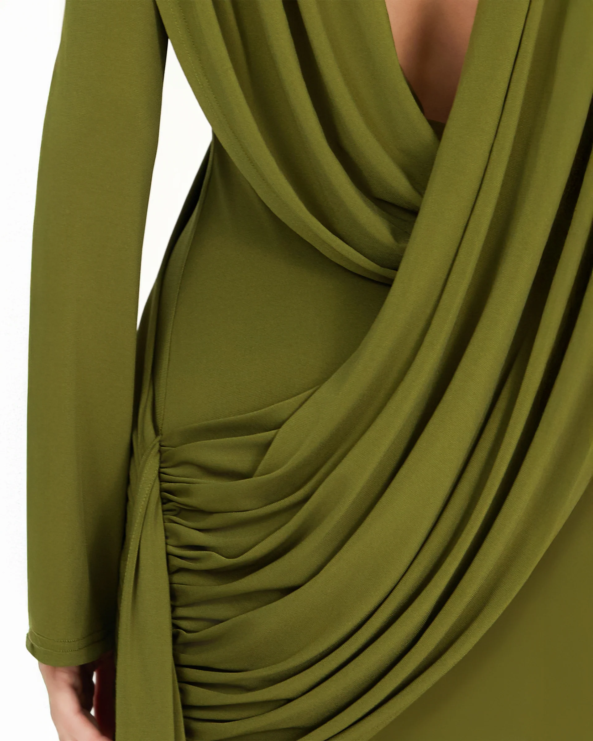 Kaori Dress - Khaki - Image 8