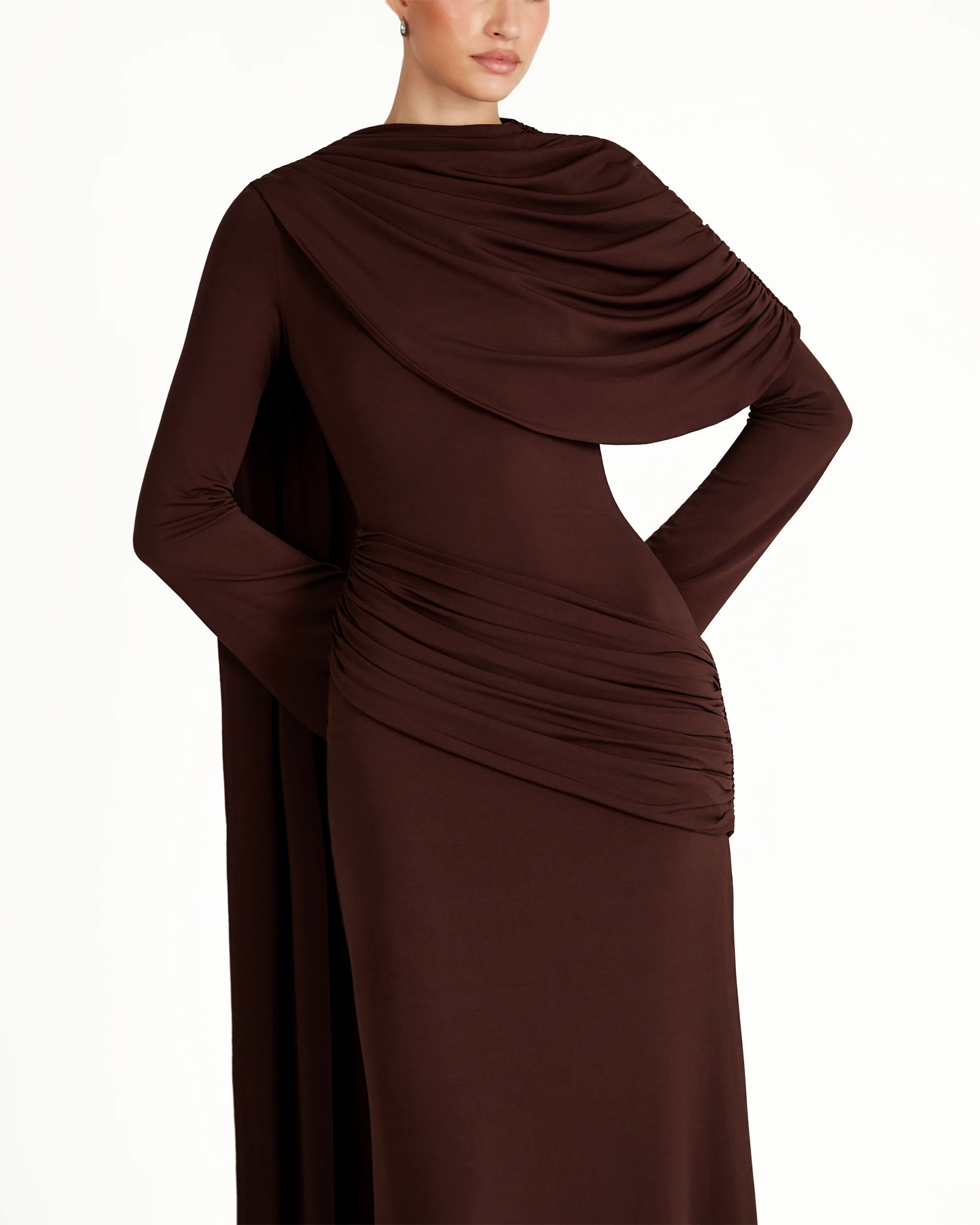 Karelia Dress - Brown - Image 5