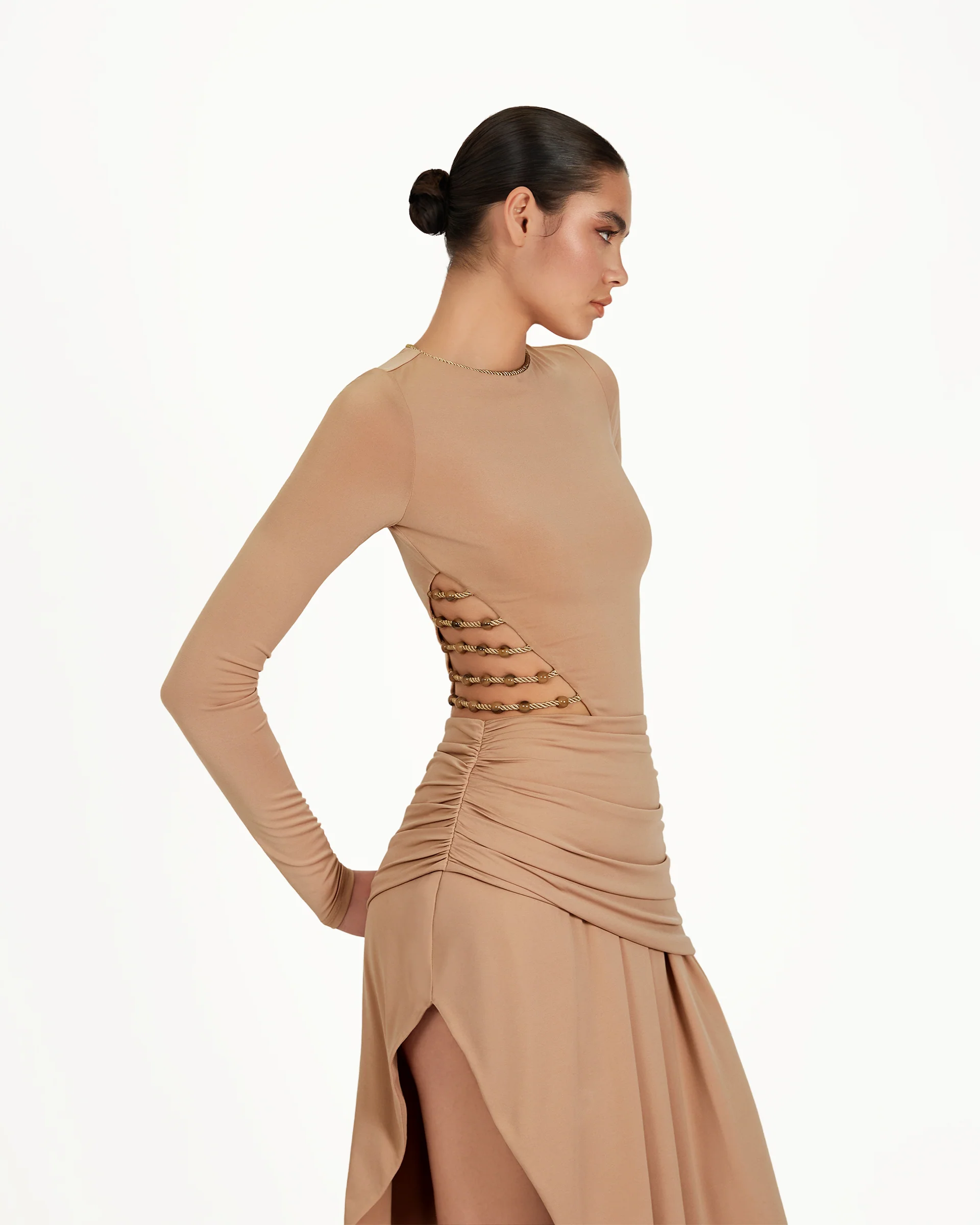 Kasmina Dress - Tan - Image 5