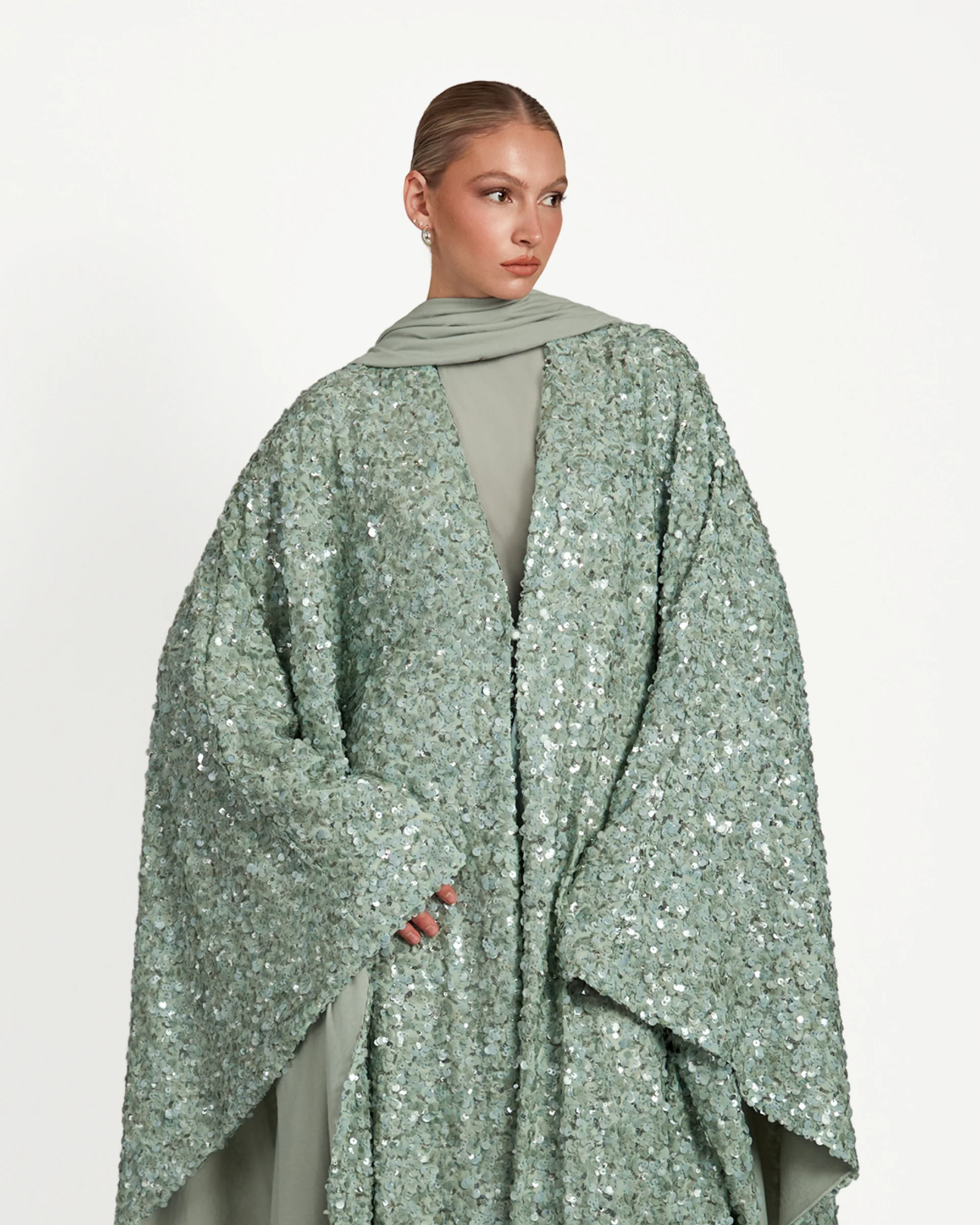 Kayal Abaya - Jade Green - Image 5