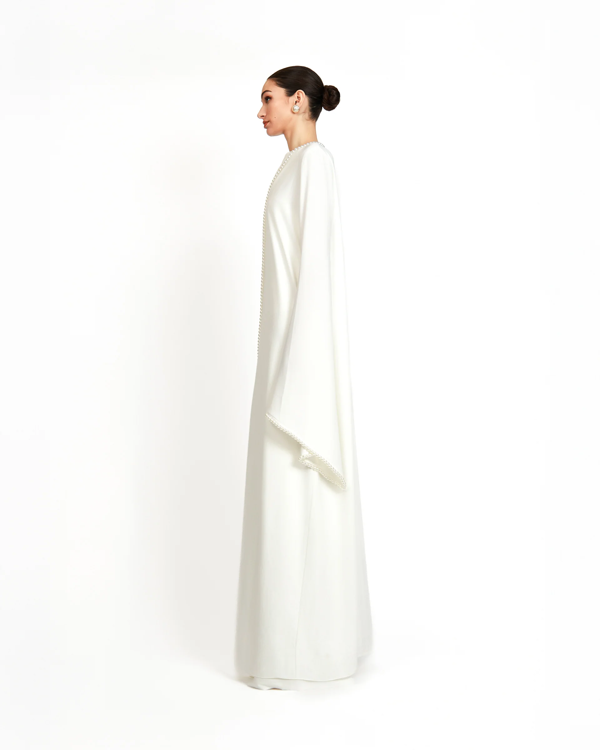 Kayesha Abaya - Ivory - Image 3