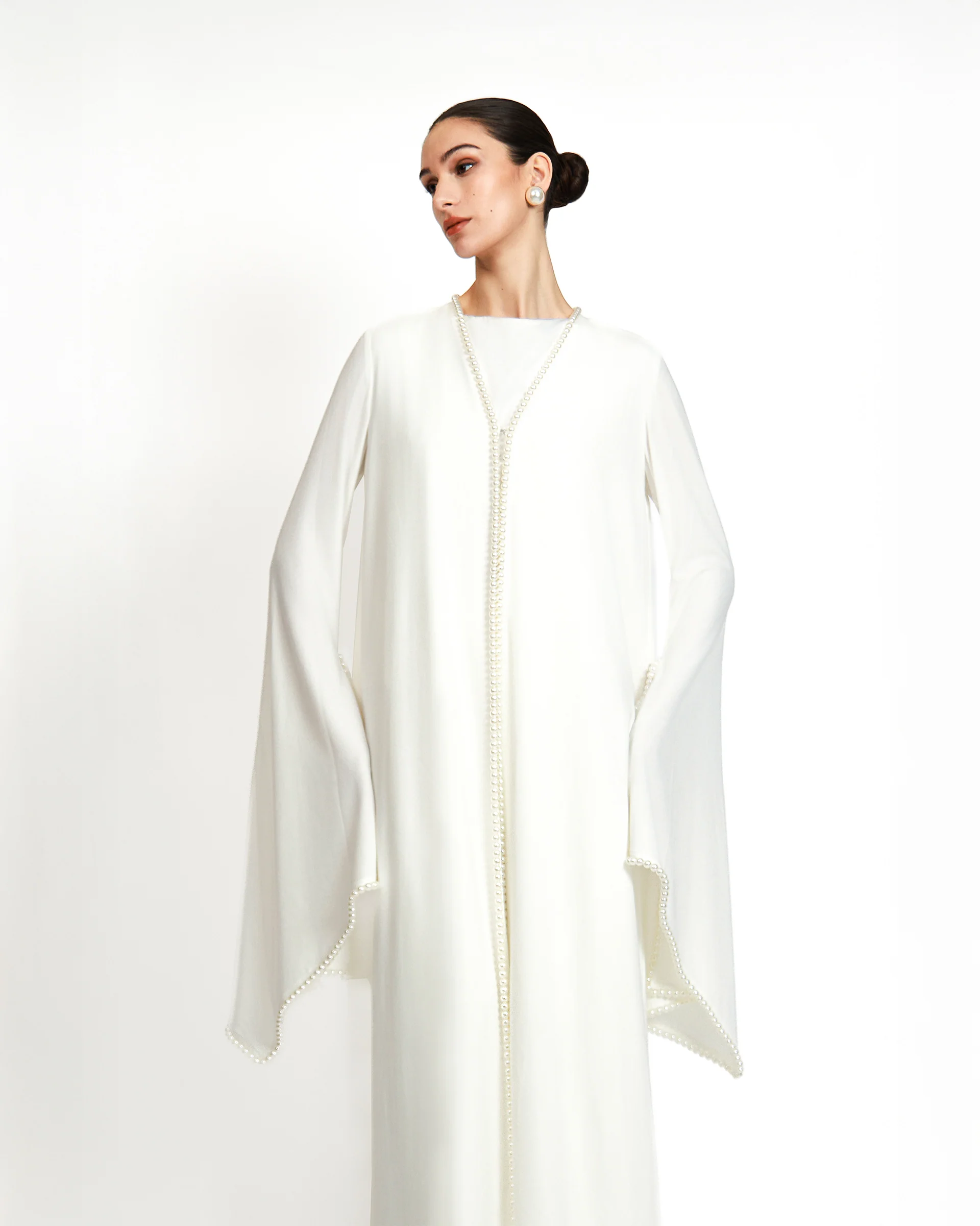 Kayesha Abaya - Ivory - Image 5