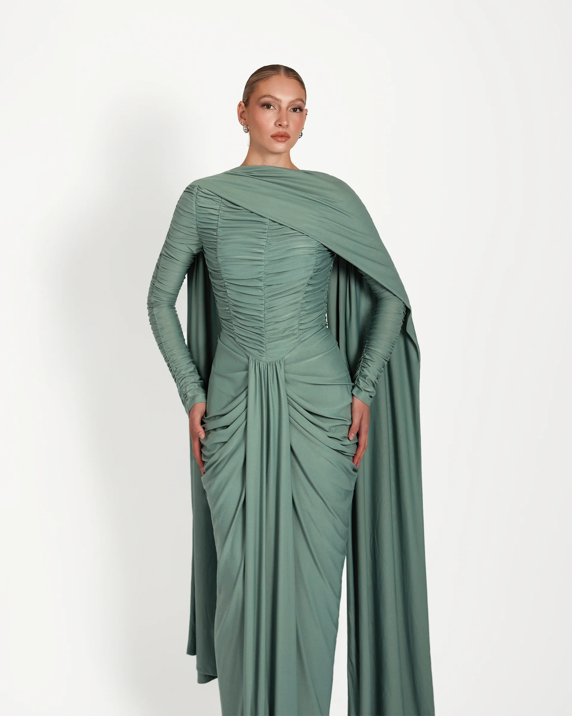 Kayreen Dress - Jade Green - Image 5