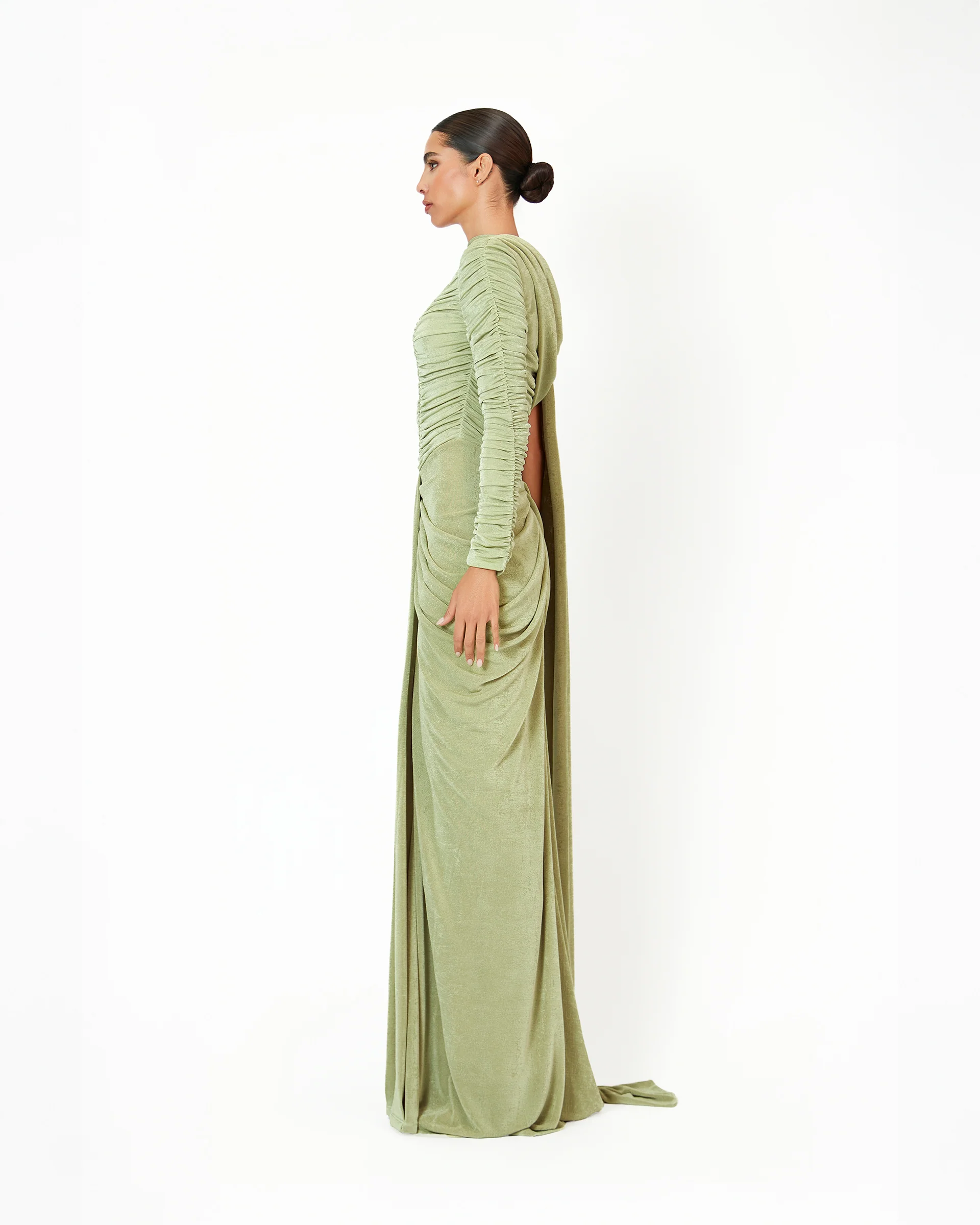 Kemmiye Dress - Sage Green - Image 3