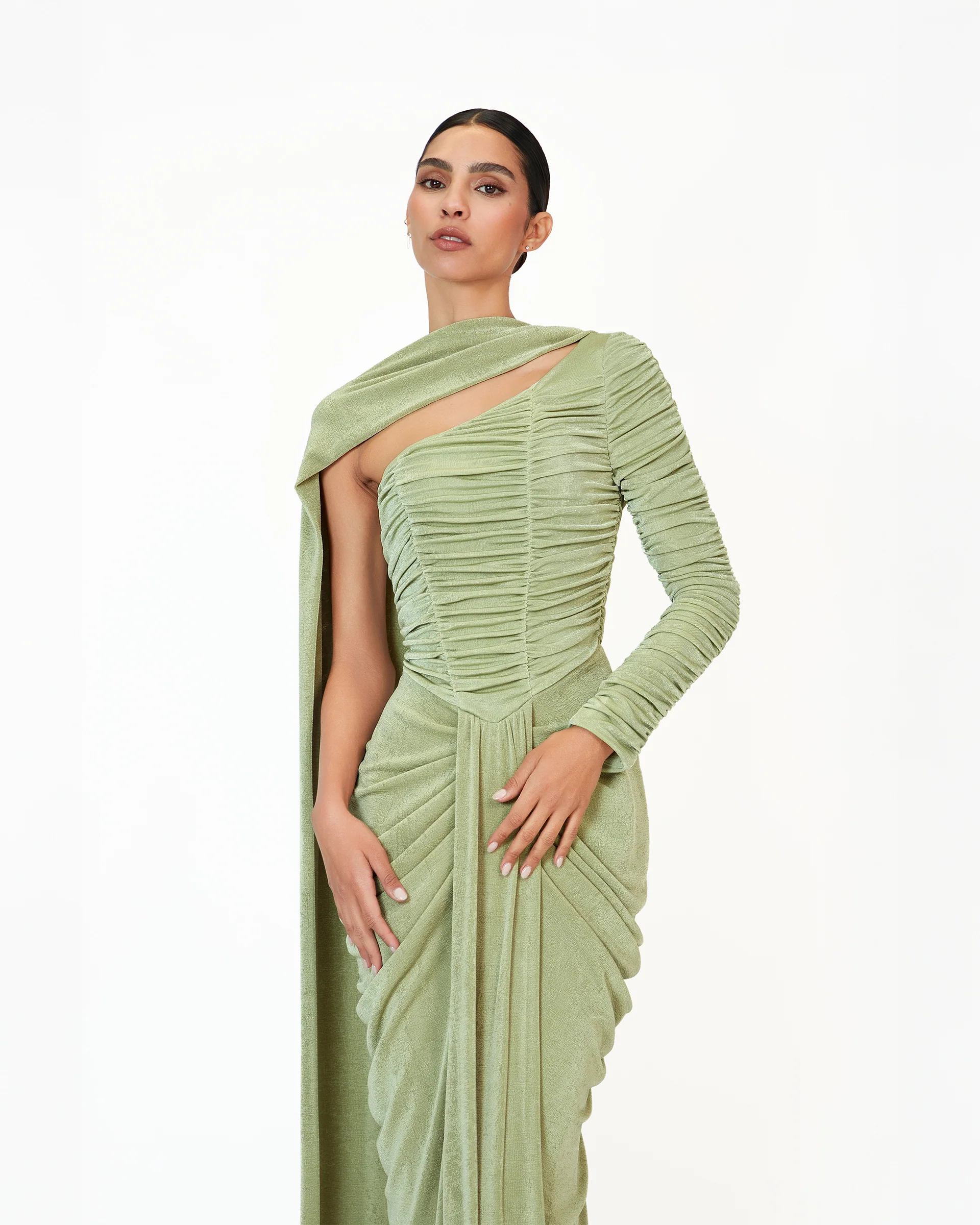 Kemmiye Dress - Sage Green - Image 5