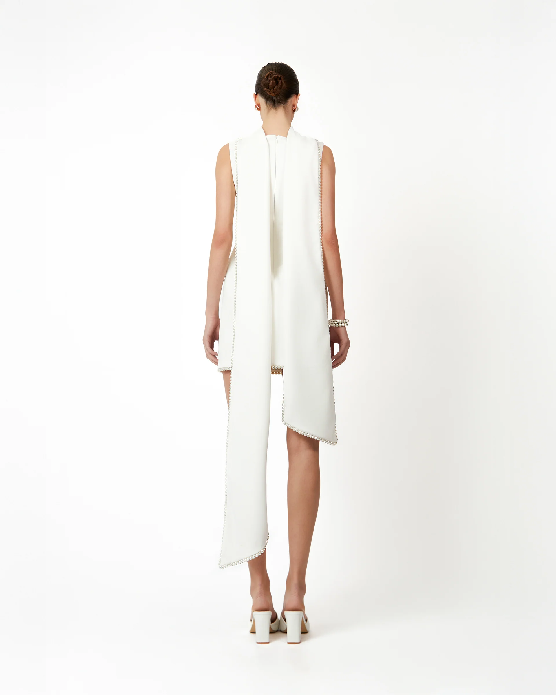 Kerena Mini Dress - Ivory - Image 4