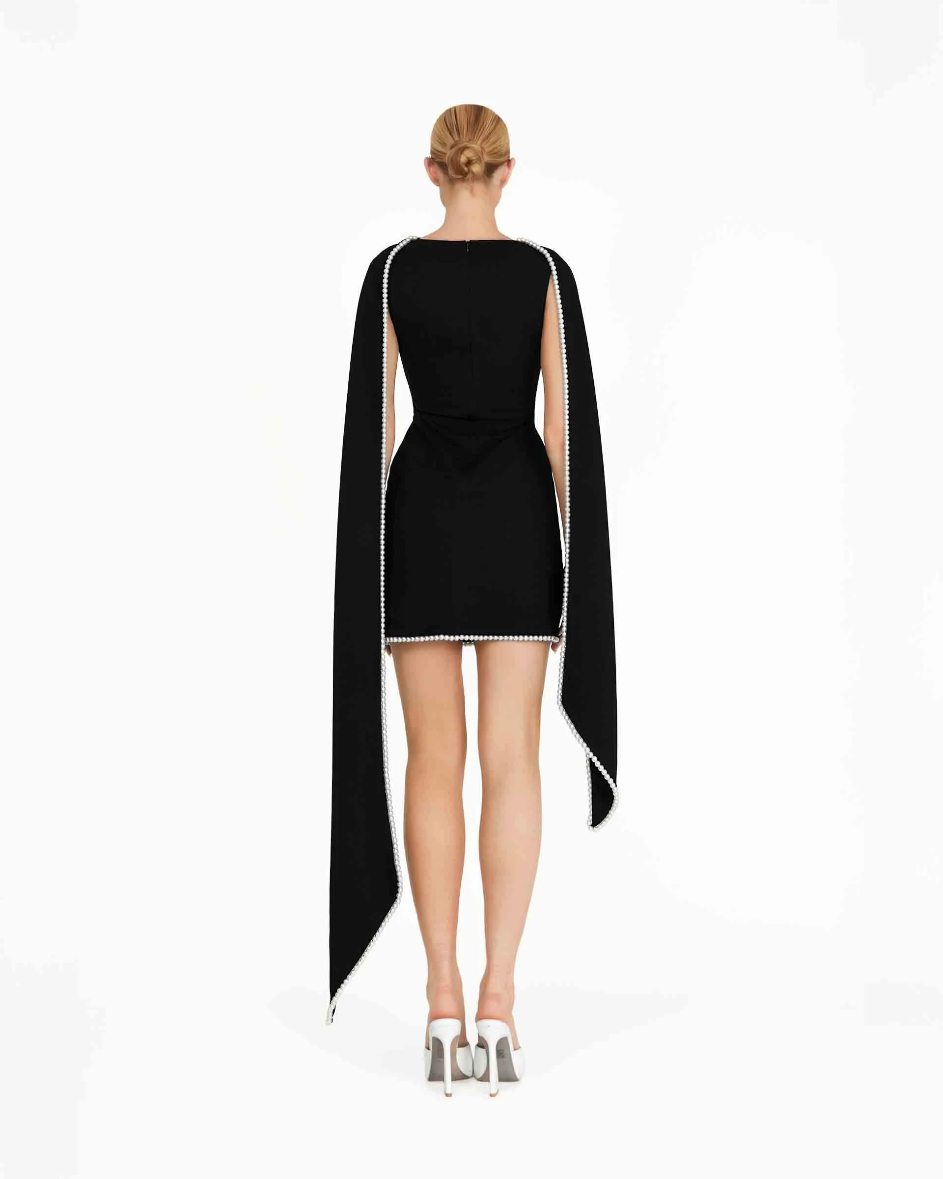 Kerena Mini Dress - Black - Image 4