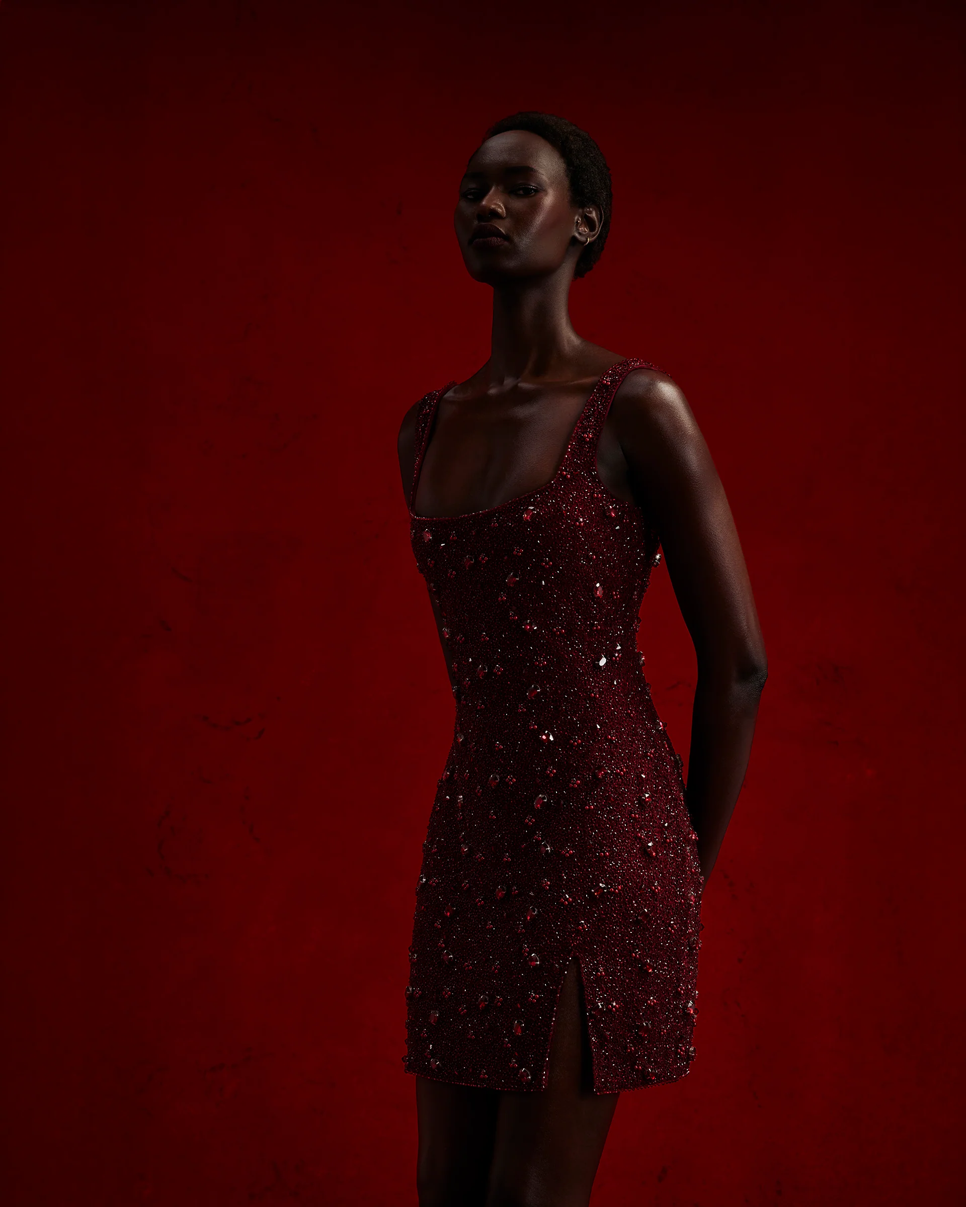 Kerri Mini Dress - Red - Image 3