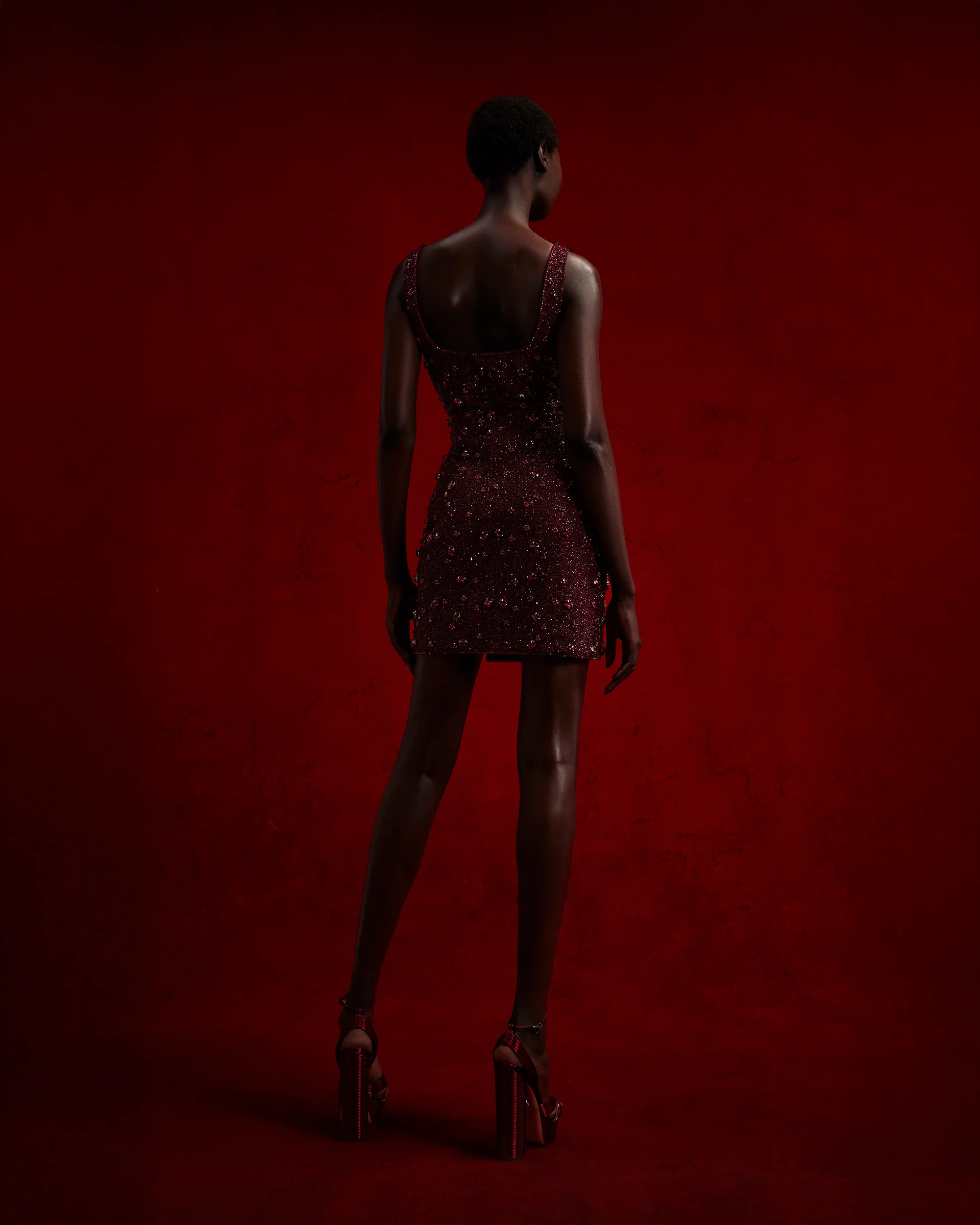 Kerri Mini Dress - Red - Image 4