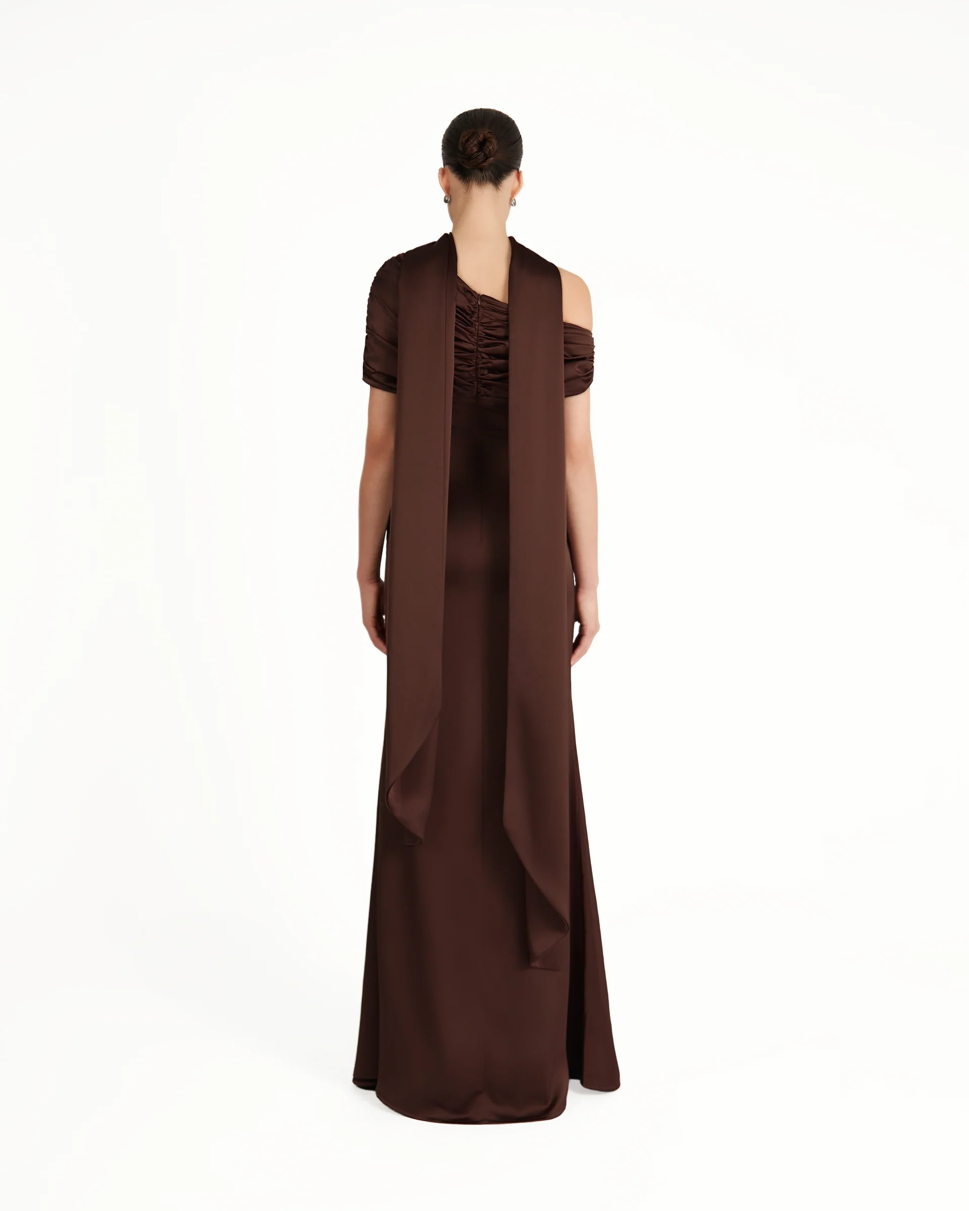 Kiris Dress - Brown - Image 4