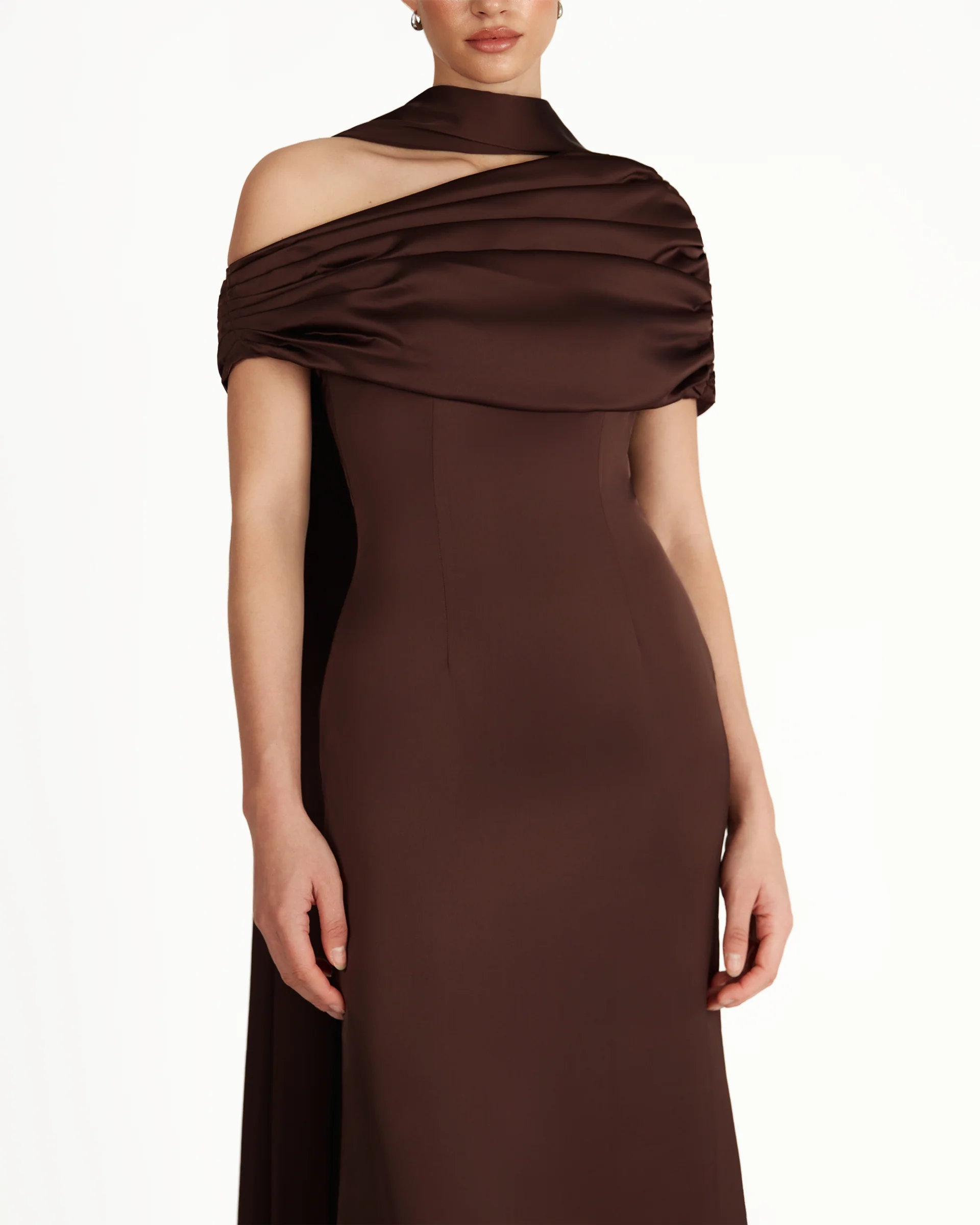 Kiris Dress - Brown - Image 5
