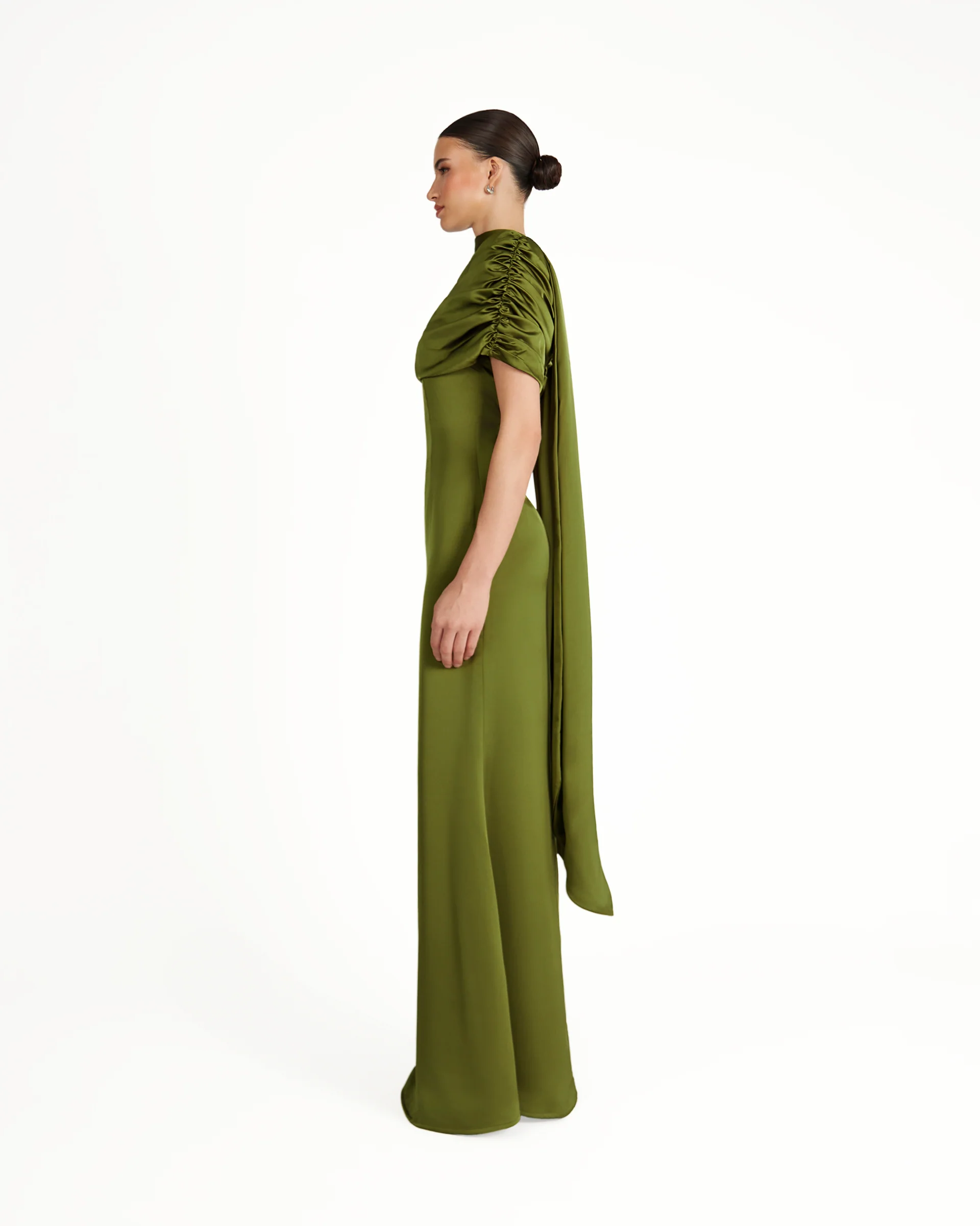 Kiris Dress - Olive Green - Image 3
