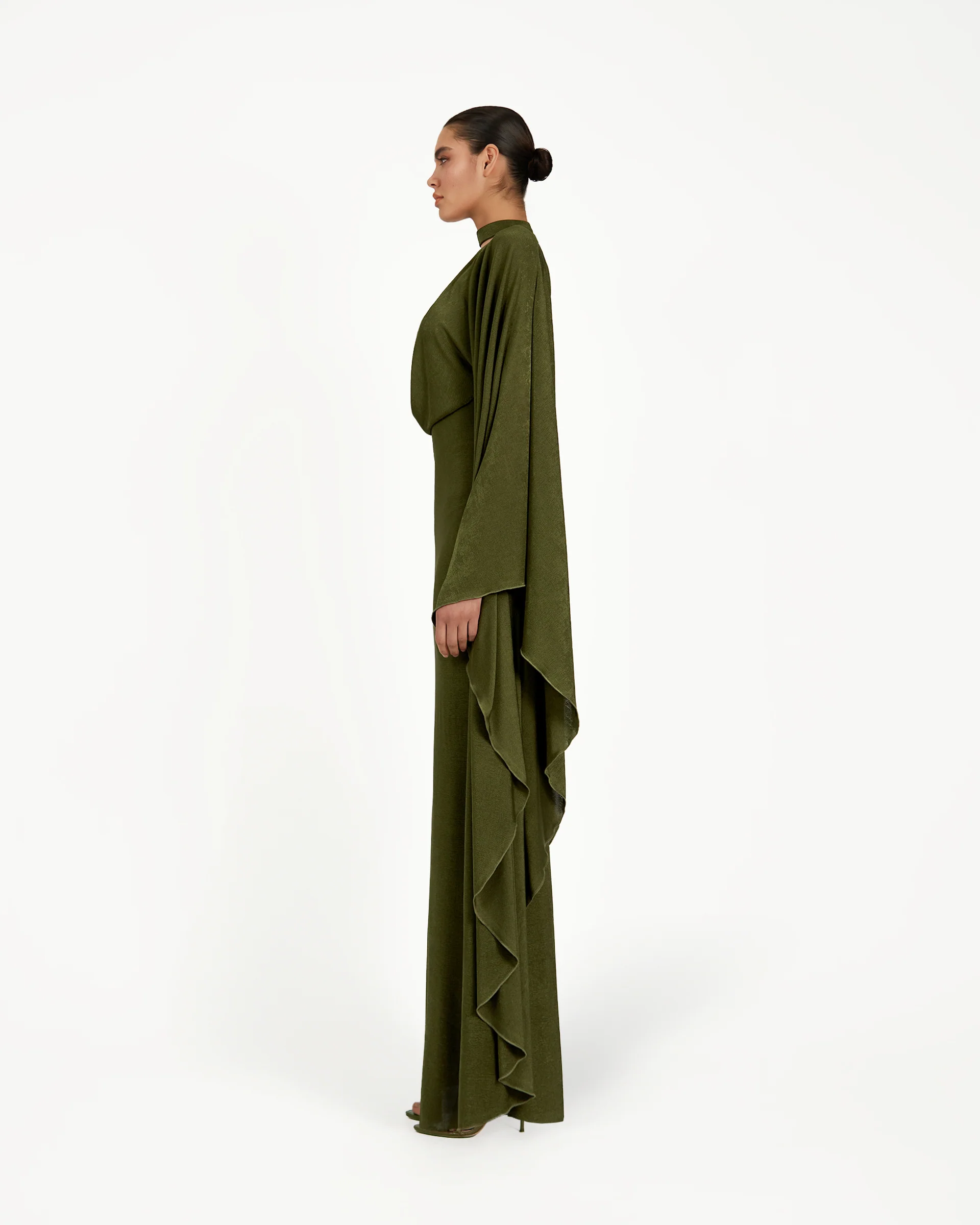Klara Dress - Olive Green - Image 3