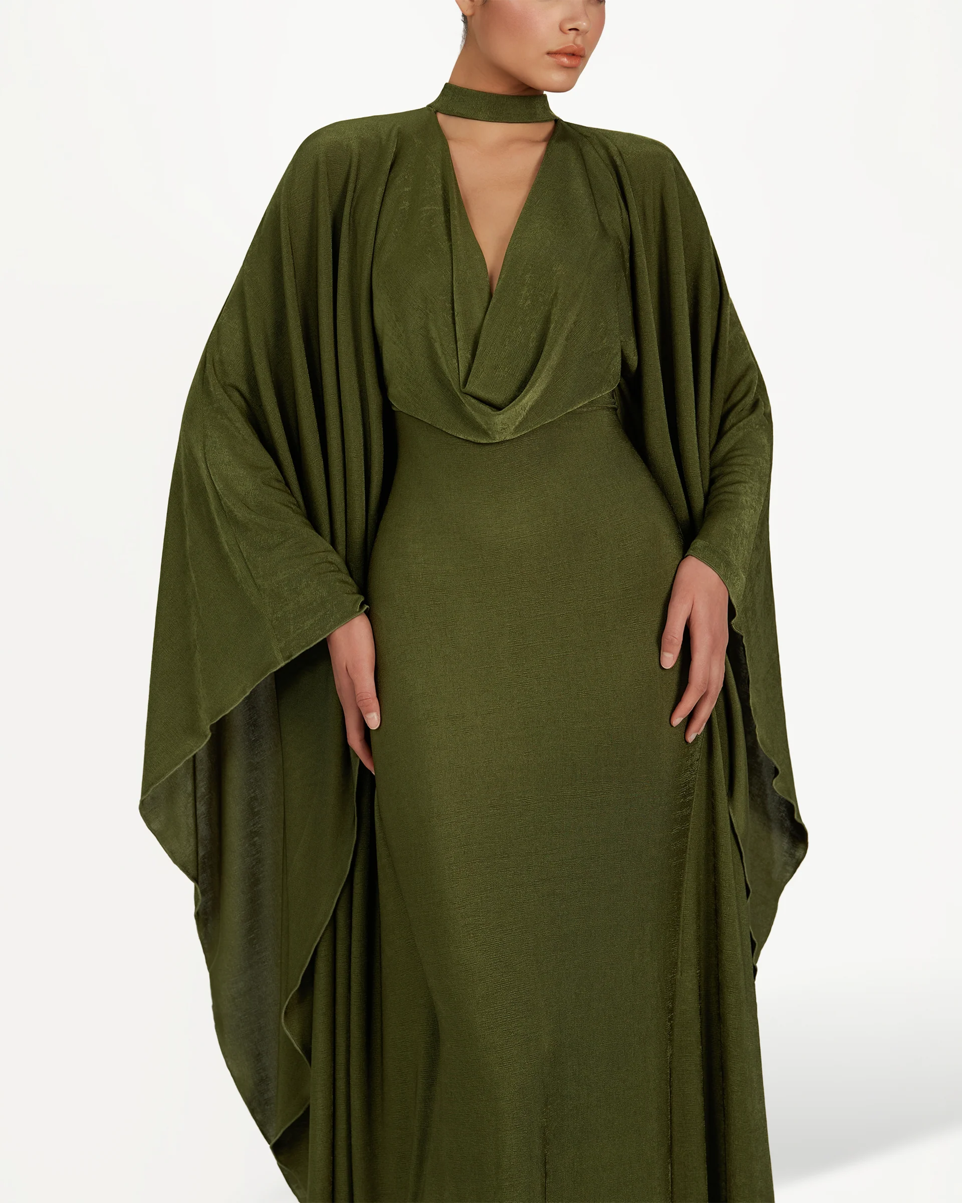 Klara Dress - Olive Green - Image 5