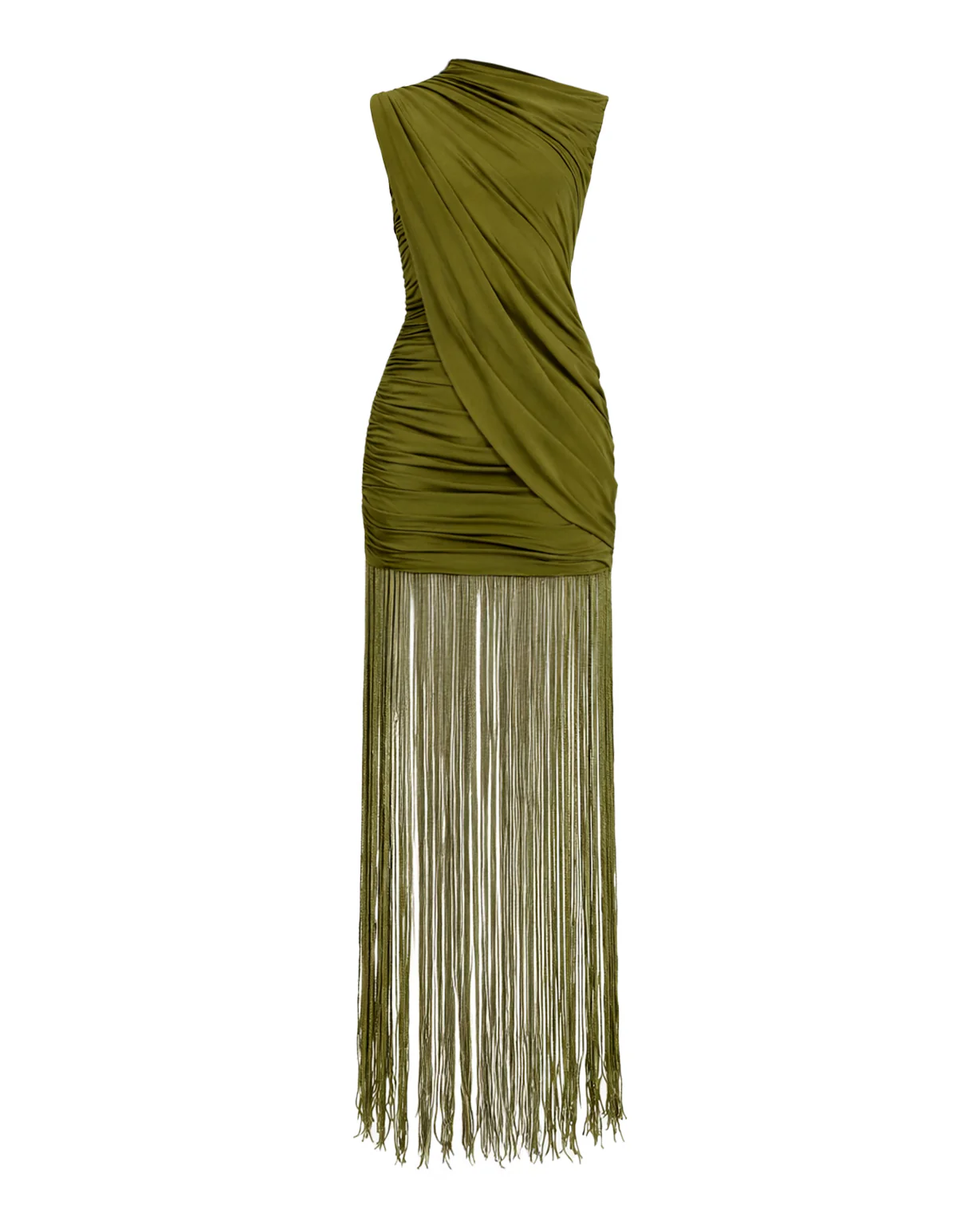 Kour Mini Dress - Olive Green - Image 7