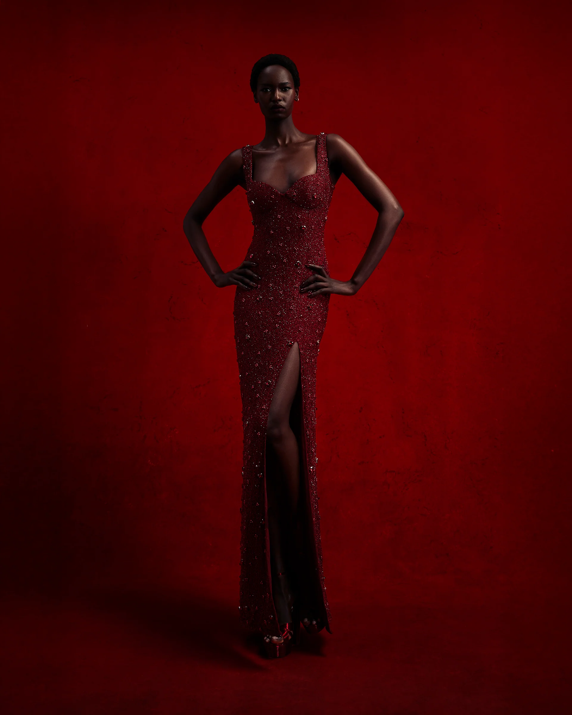 Kroon Maxi Dress - Red - Image 5
