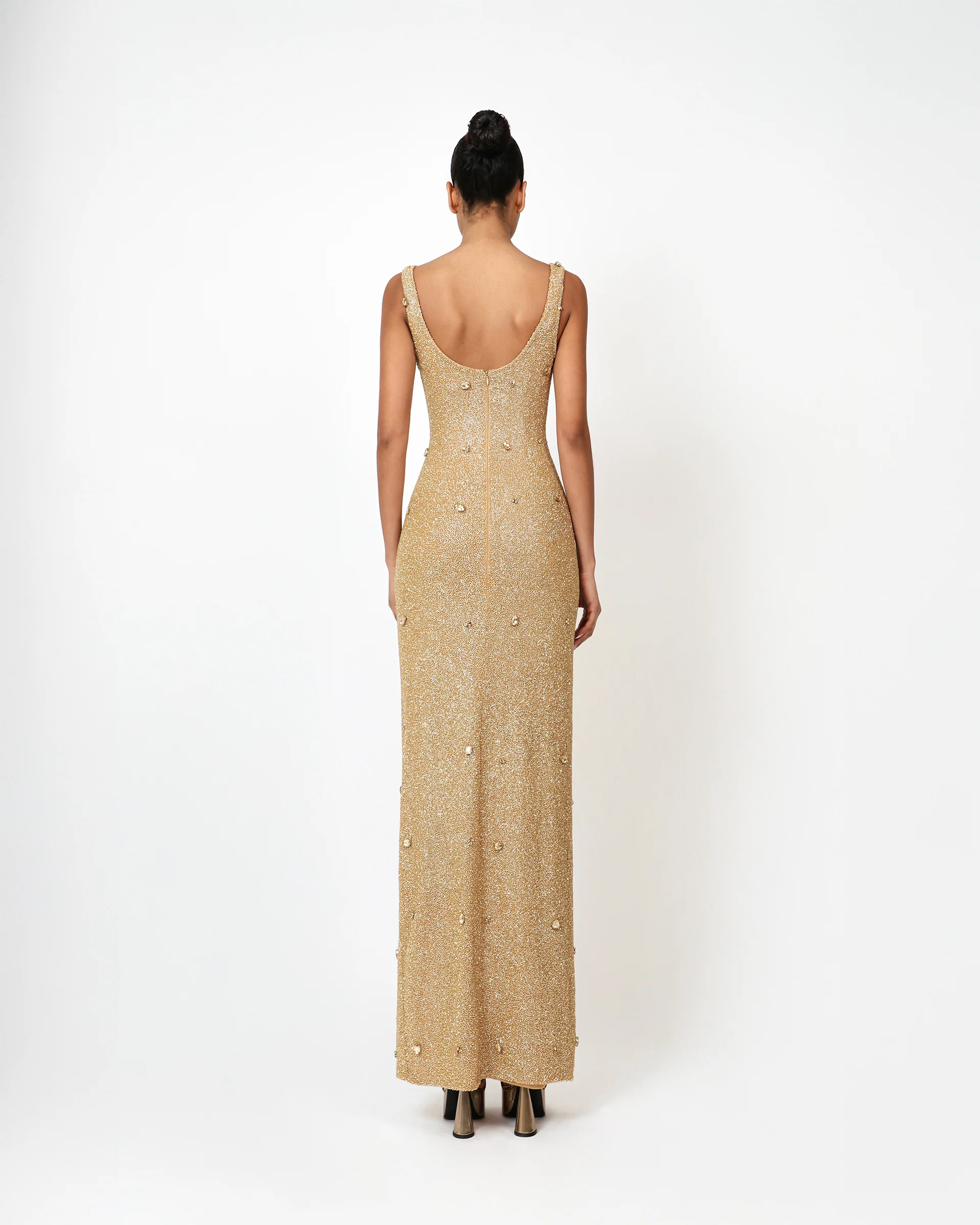 Kroon Maxi Dress - Gold - Image 4