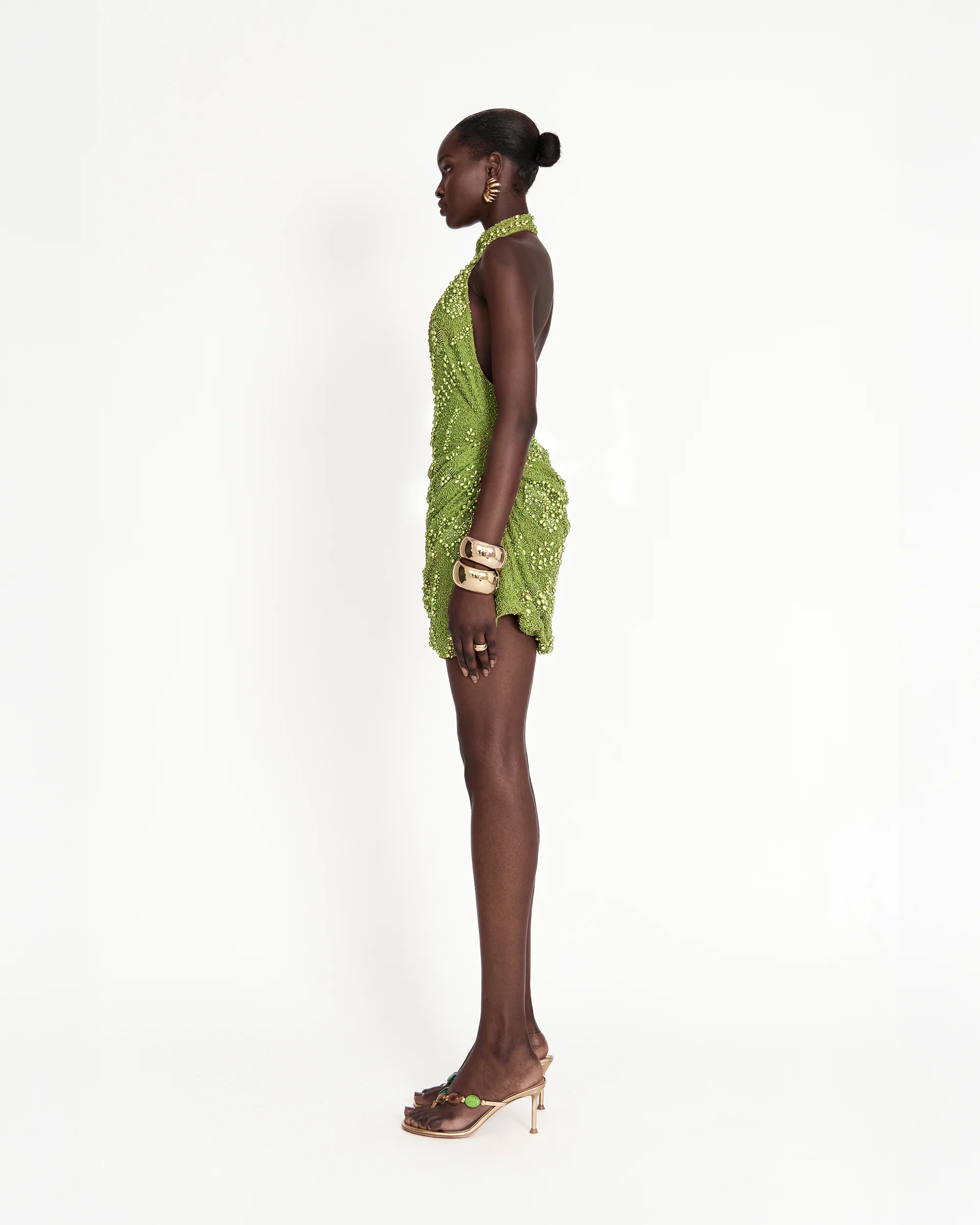 Kumta Mini Dress - Green - Image 3