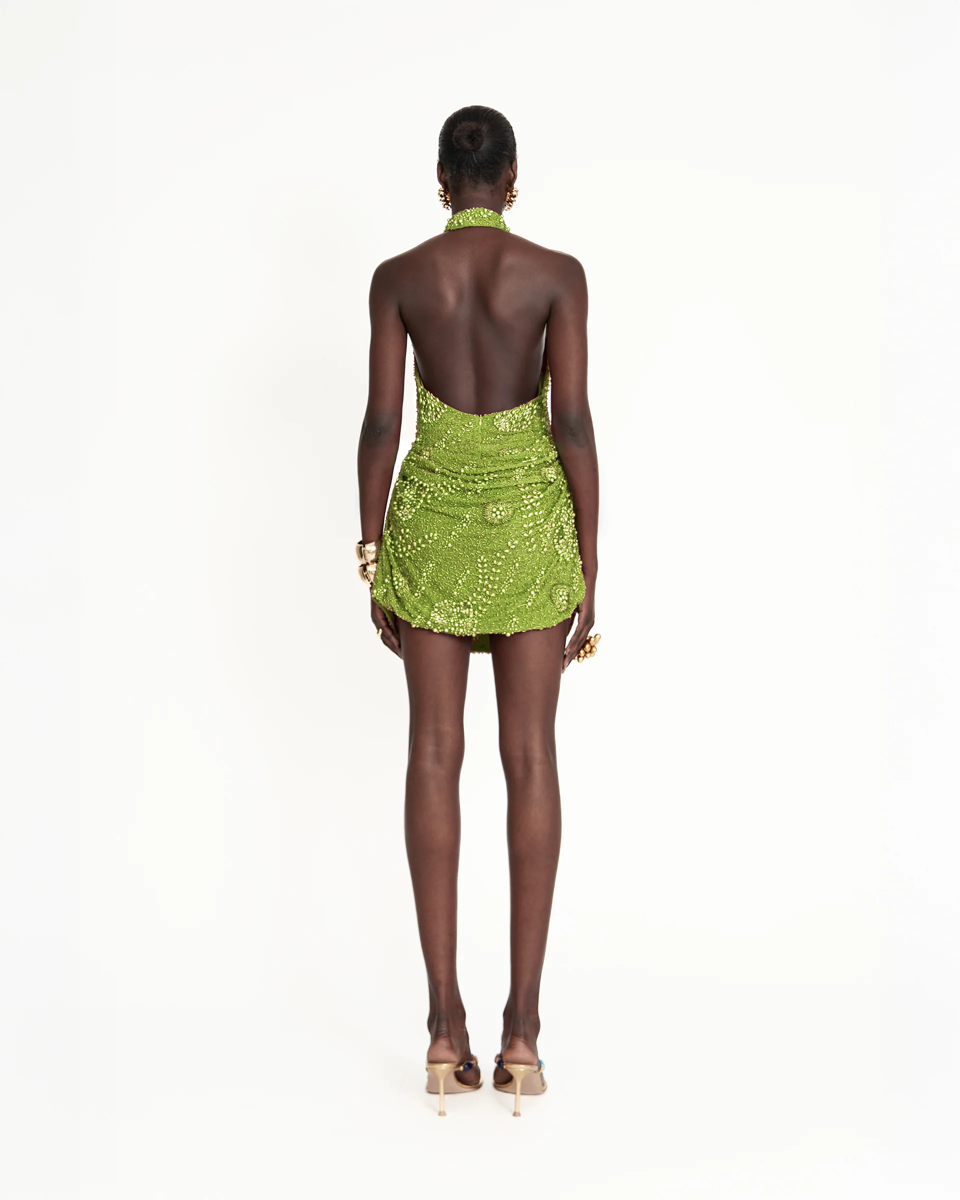 Kumta Mini Dress - Green - Image 4